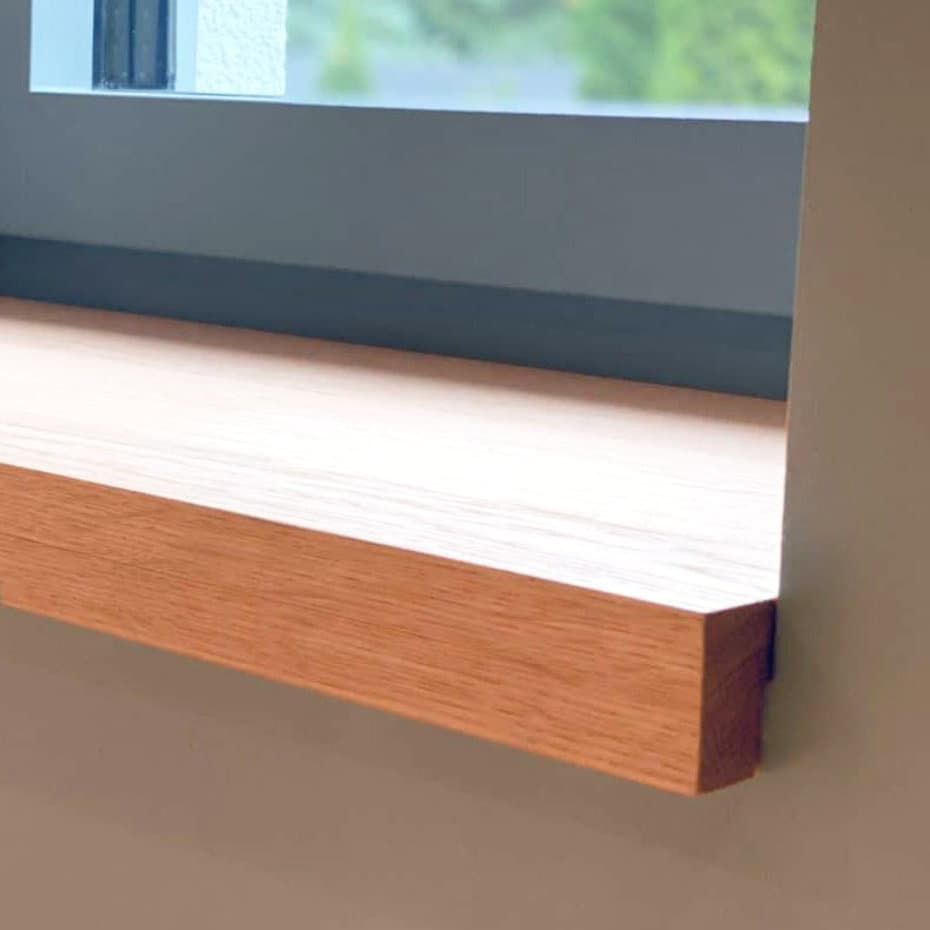 Custom size wooden windowsill - Handcrafted to Fit Your Window - Natural Wood Finish, Made to order