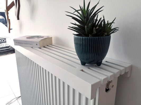 Custom Size Radiator Top Cover Shelf, White Radiator and Heater Shelf, Cat Sleeping Surface Over Heater, Solid Wood, MADE TO ORDER