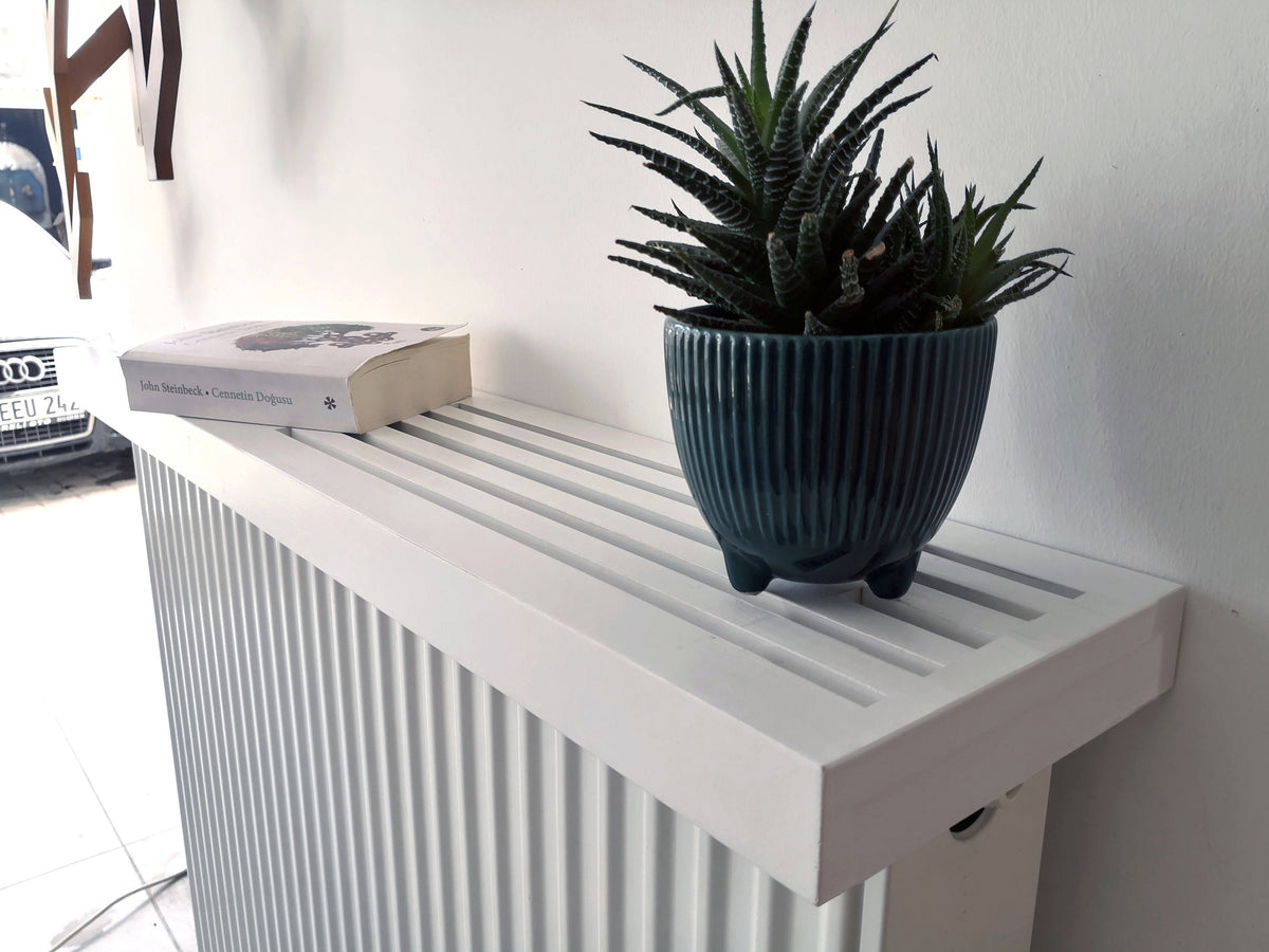 Customized Radiator Top Cover Shelf, Closed Sides, Custom Size Wooden Radiator Shelf,  Cat Sleeping Surface over heater, MADE TO ORDER