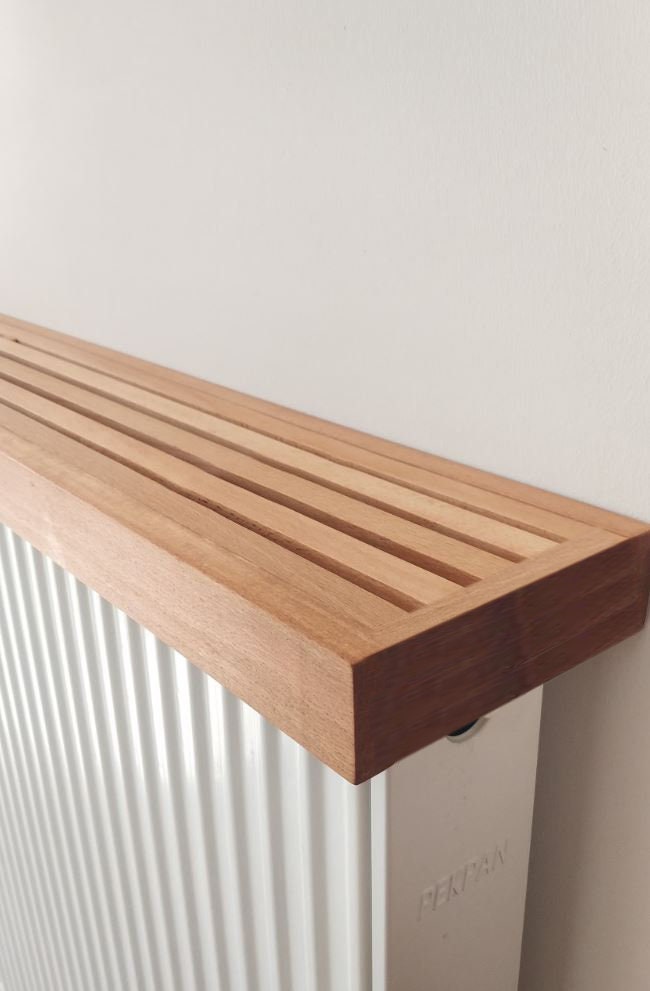 Customized Radiator Top Cover Shelf, Closed Sides, Custom Size Wooden Radiator Shelf,  Cat Sleeping Surface over heater, MADE TO ORDER