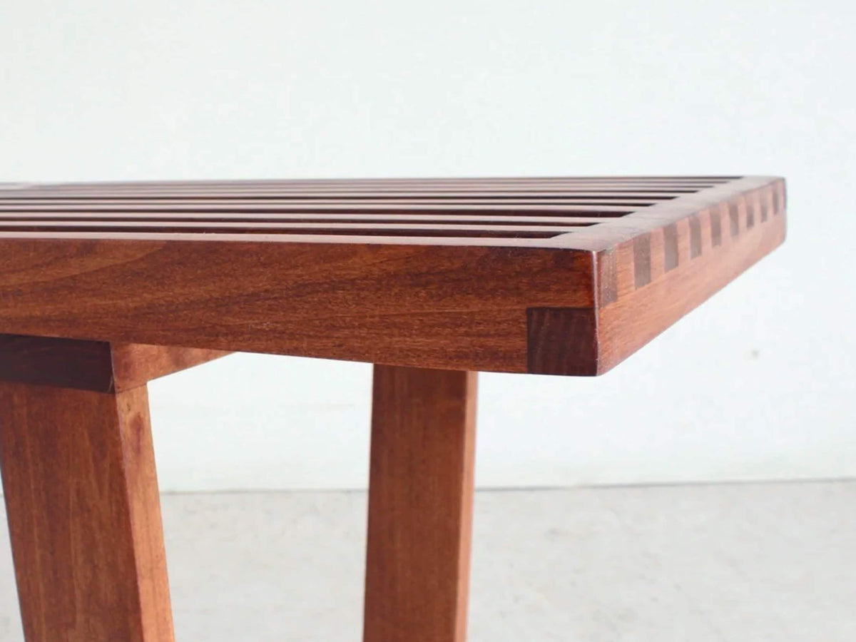 Solid Wood Slatted Bench, Entryway Bench, Kitchen Bench, Wooden Seating, Custom Size, MADE TO ORDER