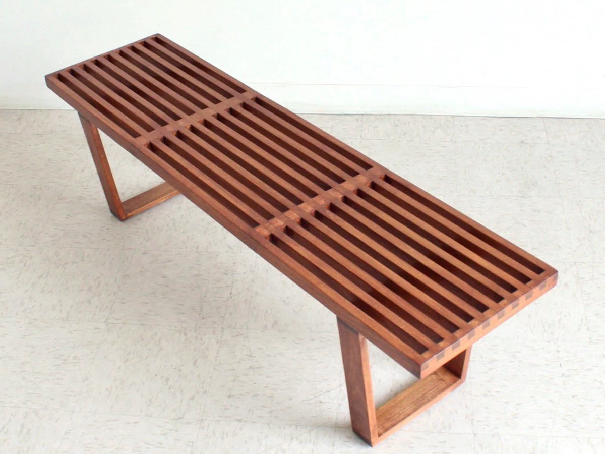 Solid Wood Slatted Bench, Entryway Bench, Kitchen Bench, Wooden Seating, Custom Size, MADE TO ORDER