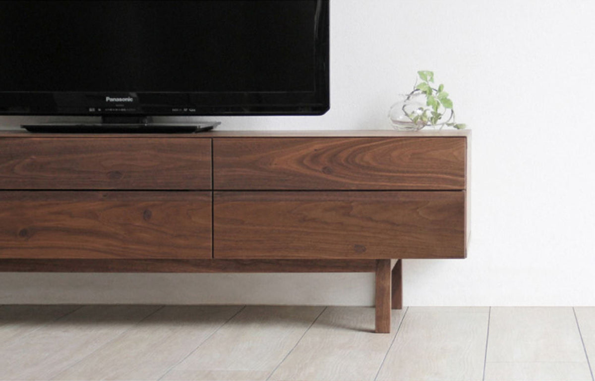 Customizable Solid Wood Media Console Table, Made to order TV Console, TV stand, Modern Media Console with Storage
