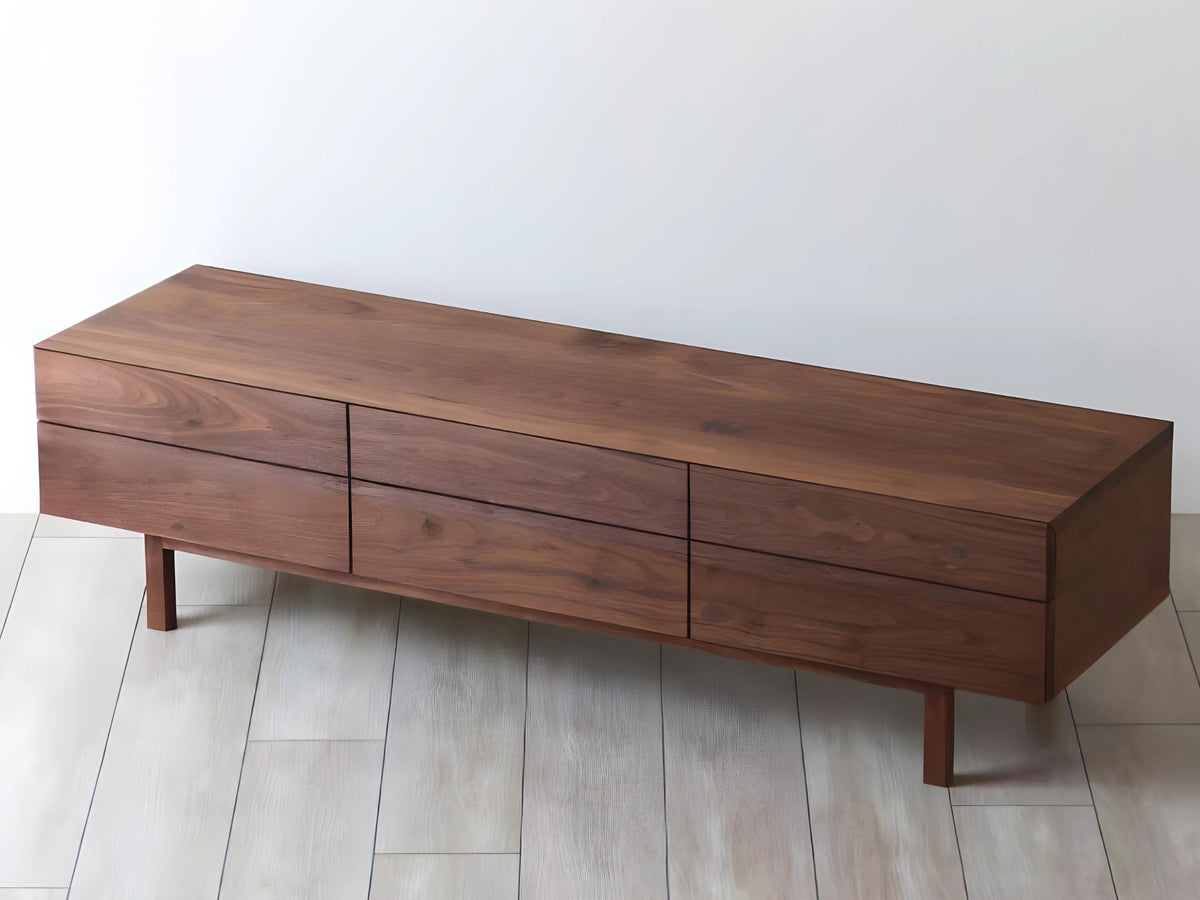 Customizable Solid Wood Media Console Table, Made to order TV Console, TV stand, Modern Media Console with Storage