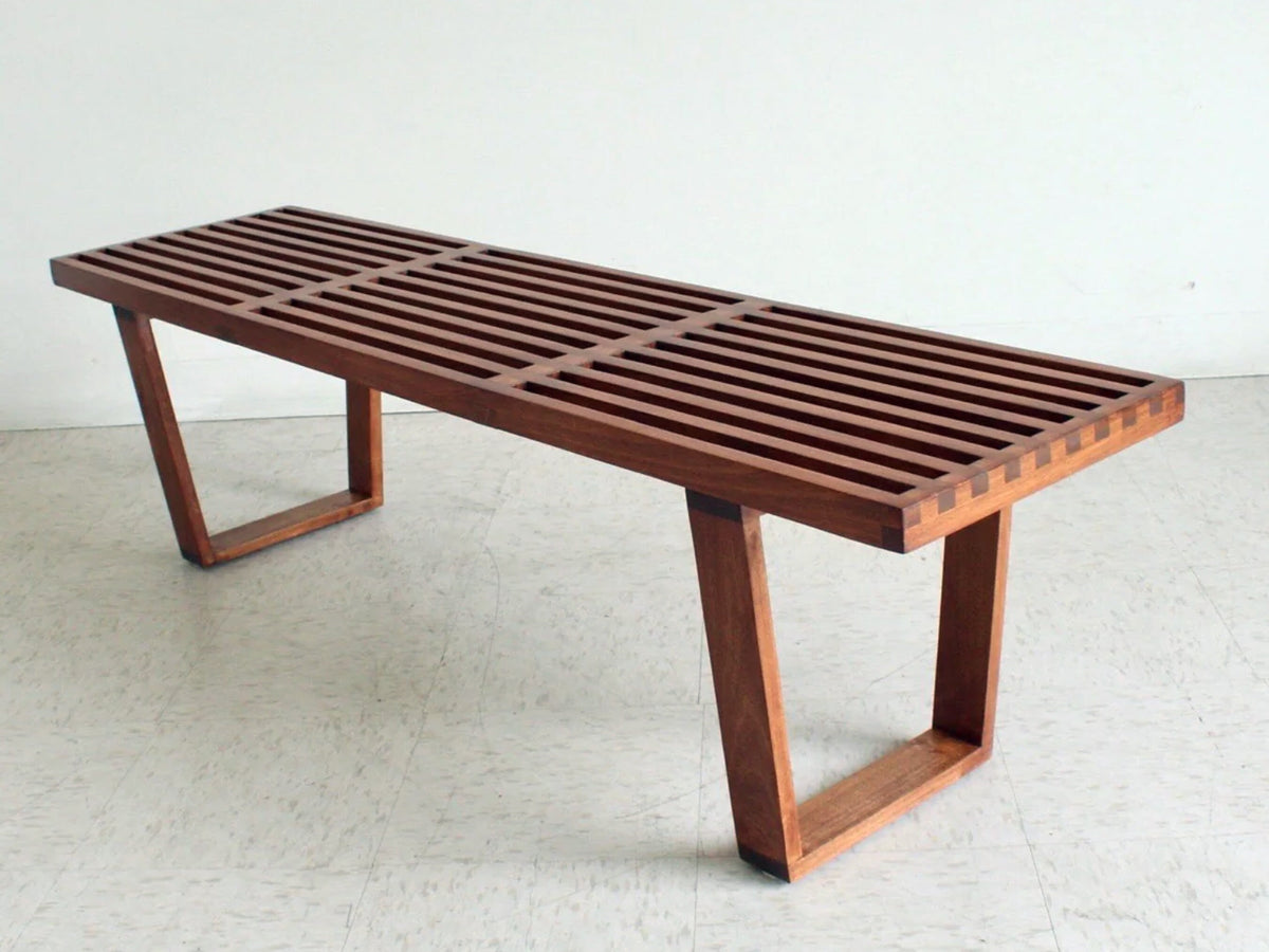 Solid Wood Slatted Bench, Entryway Bench, Kitchen Bench, Wooden Seating, Custom Size, MADE TO ORDER